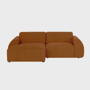 by fonQ Bink 2,5-zits Hoekbank met Chaise Longue Links - Bouclé - Terra