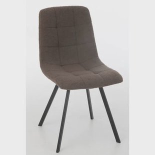 J-Line stoel Clark - metaal|polyester - bruin