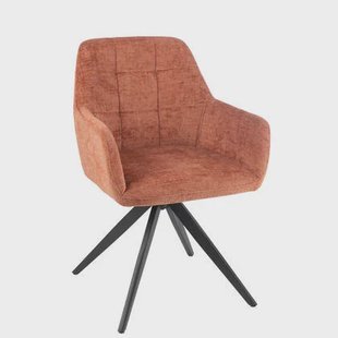 J-Line stoel Louna - ijzer|acryl - perzik