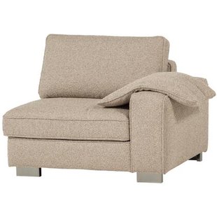 vtwonen Lazy 1-Zits Element met arm rechts - Bouclé - Naturel