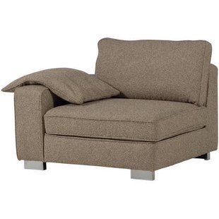 vtwonen Lazy 1-Zits Element met arm links - Bouclé - Zand