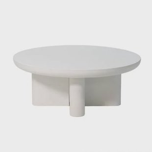 Giga Meubel - Loungetafel Wit Rond Ø90cm - Eco Composiet - Miso Giga Meubel - Loungetafel Wit Rond Ø90cm - Eco Composiet - Miso