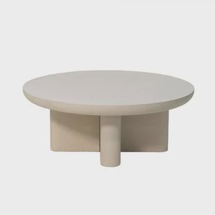 Giga Meubel - Loungetafel Beige Rond Ø90cm - Eco Composiet - Miso Giga Meubel - Loungetafel Beige Rond Ø90cm - Eco Composiet - Miso