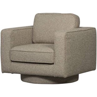 vtwonen Lazy Draaifauteuil- Bouclé - Zand