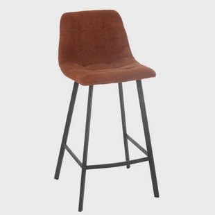 J-Line barstoel Kent - metaal|polyester - roest