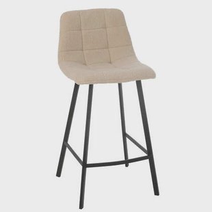 J-Line barstoel kent - metaal|polyester - wit