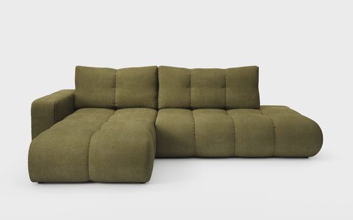 Hoekbank SOLA met slaapfunctie links chenille | NADUVI Collection