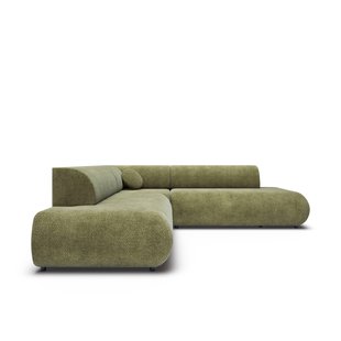 Hoekbank PURO II symmetrisch met slaapfunctie chenille | NADUVI Collection