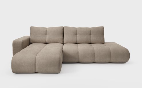 Hoekbank SOLA met slaapfunctie links chenille | NADUVI Collection