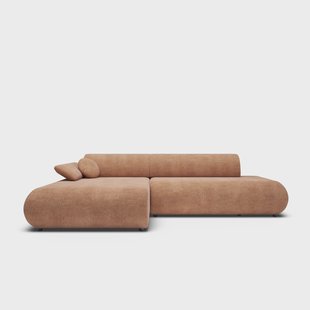 Hoekbank PURO met slaapfunctie links chenille | NADUVI Collection