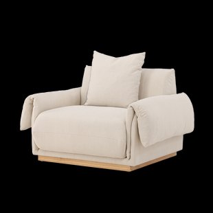 Rikki gestoffeerde fauteuil beige