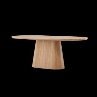 Cody houten ovale eettafel naturel - 200 x 76 cm