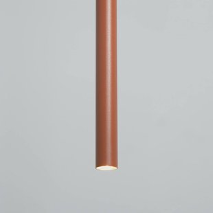 SIGMA Hanglamp Sopel 1, baksteenrood, 1-lamp, staal, Ø 5 cm