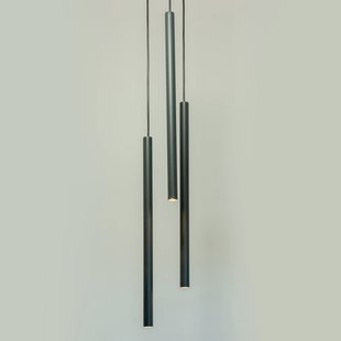 SIGMA Hanglamp Sopel 3, olijfgroen, rond, 3-lamps, staal, G9