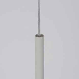 SIGMA Hanglamp Sopel 1, taupe, 1-lamp, staal, G9, Ø 5 cm