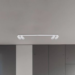 Milagro Lighting Plafondspot Hero, wit, 4-lamps, 120 cm, metaal, GU10