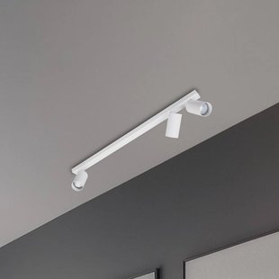 Milagro Lighting Plafondspot Hero, wit, 3-lamps, 70 cm, metaal, GU10