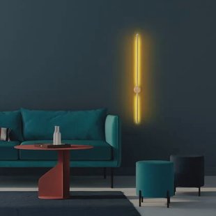 Giga Meubel - Wandlamp Goud Metaal - 91x7x10cm - Sword