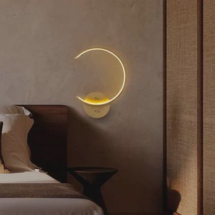 Giga Meubel - Wandlamp Goud Metaal - 33x6x46cm - Moon