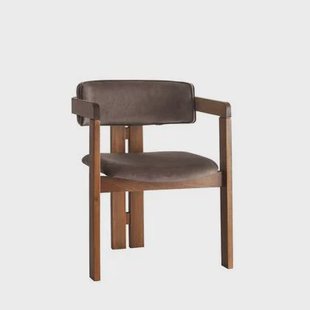 Giga Meubel - Eetkamerstoel Walnoot - Donkerbruin|Velvet - Cozy