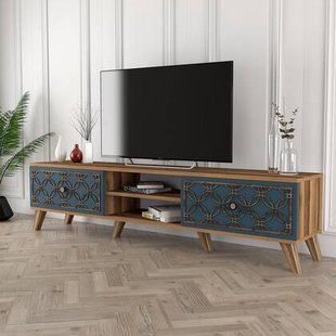 Giga Meubel - Tv-meubel Bruin|Blauw - Incl. Schap - 180cm - Class