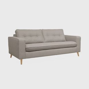 sweeek - 3-zits slaapbank met matras van 12 cm - Made in France