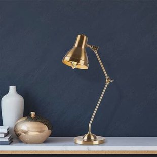 Giga Meubel - Bureaulamp Goud Metaal - 1-Lichts - 16x27x55cm - Mixed Giga Meubel - Bureaulamp Goud Metaal - 1-Lichts - 16x27x55cm - Mixed