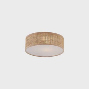 QAZQA Oosterse plafondlamp rotan 30cm - Trammy