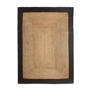 Mrcarpet Jute vloerkleed rechthoek naturel|antraciet 160 x 230cm