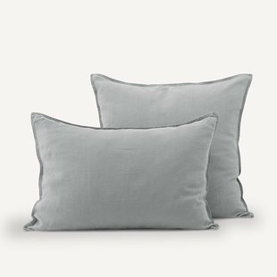 Kussensloop in gewassen hennep, Helm