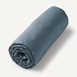 Hoeslaken in gewassen voilekatoen, Gypse