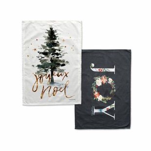 Happy Friday Set van 2 theedoeken Joyeux