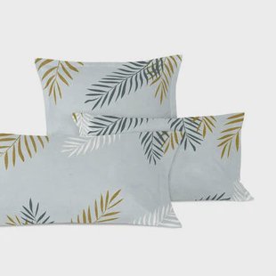 Blanc Set van 2 kussenslopen Foliage Mint