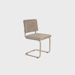 Zuiver Ridge Soft Stoel Beige - Set van 2