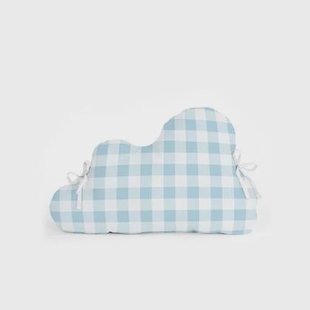 Vichy Hoofdbeschermer 60x40 cm Blauw Basic Kids, Blauw, 100% katoen, de kwaliteit van 150 hilos