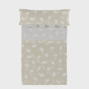 Clouds Laken Set 2-delig Beige Basic Kids, Beige, 100% katoen, de kwaliteit van 150 TC