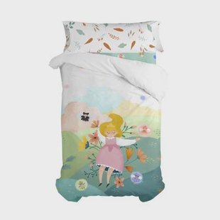 Dreaming Dekbedovertrek 2-delig Mr Fox, Veelkleurig, 100% katoen, de kwaliteit van 150 hilos