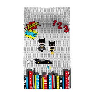 Bat Sprei Mr Fox, Veelkleurig, 100% Katoen (buitenkant) 100% Polyester (vulling), de kwaliteit van 150 TC