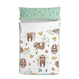 Happy sloth Noordse tas Moshi Moshi, Veelkleurig, 100% Katoen (buitenkant) 100% Polyester (vulling), de kwaliteit van 150 TC