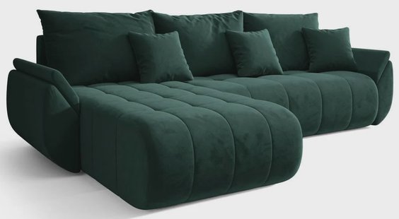 Hoekslaapbank Artesia links velvet | NADUVI Collection