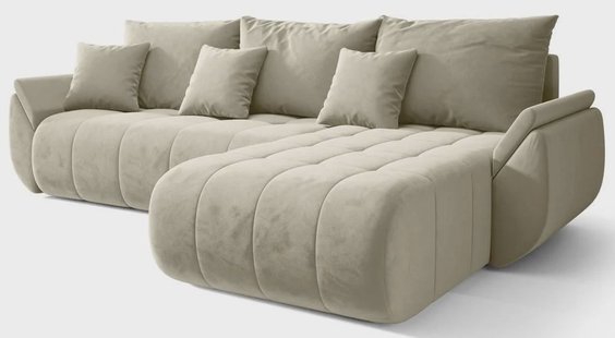 Hoekslaapbank Artesia rechts velvet | NADUVI Collection