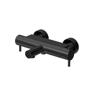 Hotbath COBBER Thermostatische Badmengkraan met uitloop Gepolijst zwart PVD B022PBP