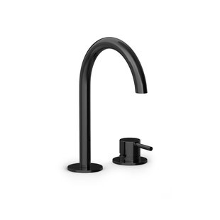 Hotbath COBBER Wastafelmengkraan 2 gats Gepolijst zwart PVD CB023PBP