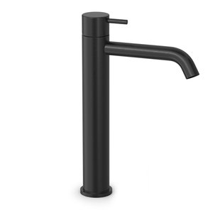 Hotbath COBBER Wastafelmengkraan zonder waste Geborsteld zwart PVD CB003HCMBP