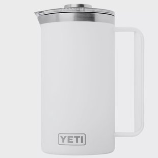 Yeti Rambler French Press 34oz Twist-To-Lock Lid, White, thermos french press, 1L