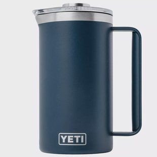 Yeti Rambler French Press 34oz Twist-To-Lock Lid, Navy Blue, thermos french press, 1L
