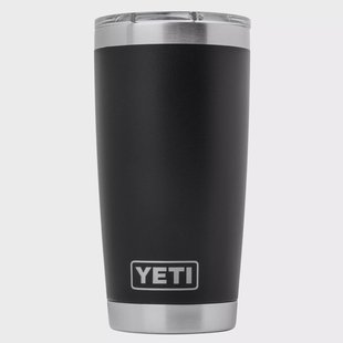 Yeti Rambler Tumbler Cup 20oz Mag Slider Lid, Black, thermosbeker met deksel, 591 ml