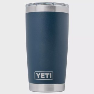 Yeti Rambler Tumbler Cup 20oz Mag Slider Lid, Navy Blue, thermosbeker met deksel, 591 ml