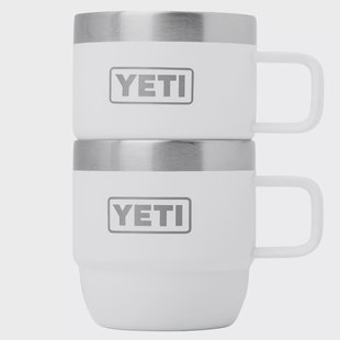 Yeti Rambler Stackable Mugs 6oz, White, stapelbare thermosmokken, 177 ml