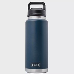 Yeti Rambler Bottle 36oz Chug Cap, Navy Blue, thermosfles met drinkdop, 1L